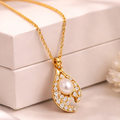 Pearl Drop Pendant Necklace for Women
